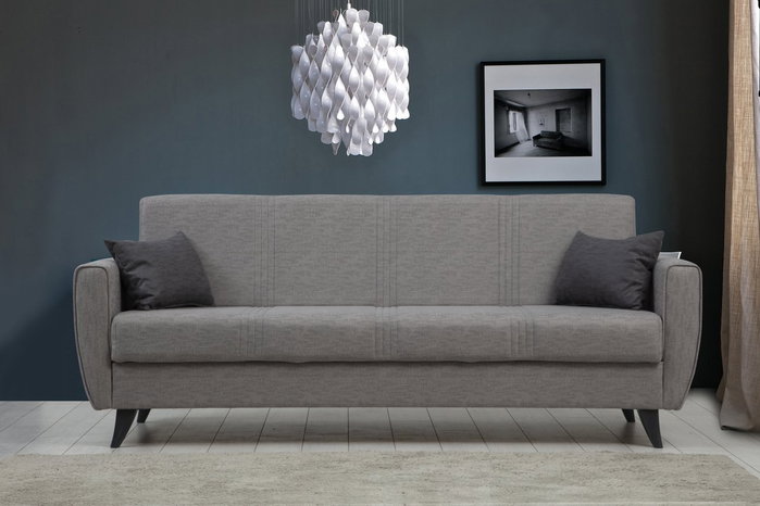 Atelier Del Sofa Zaden - Sofá cama de 3 plazas Gris claro Atelier Del Sofa Zaden - Sofá cama de 3 plazas Gris claro
